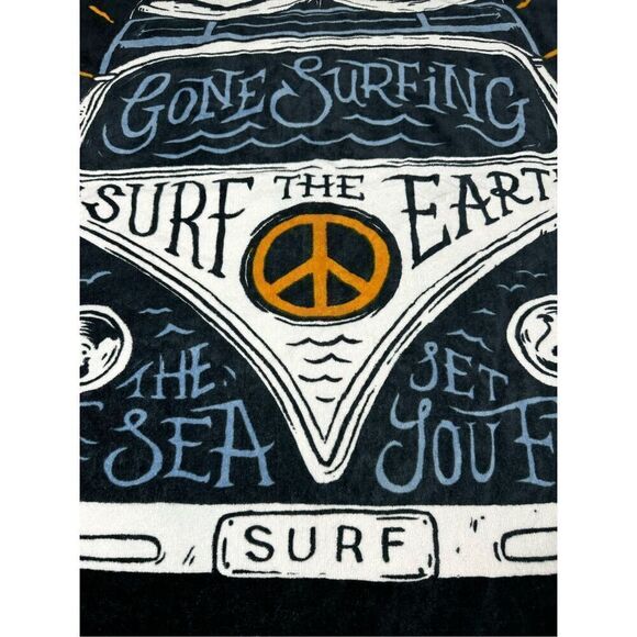 Pacific Creations Surf The Earth Cotton Beach Towel Size 64” X 34” - Picture 3 of 7